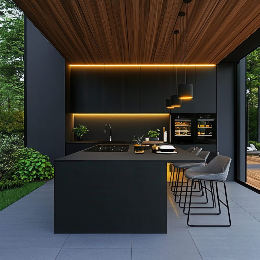 vecteezy_modern-black-kitchen-island-design-overlooking-lush-green_56959500